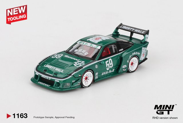MINIGT Nissan LB-Super Silhouette 180SX, Modellauto, 1:64, Metall - Bild 1