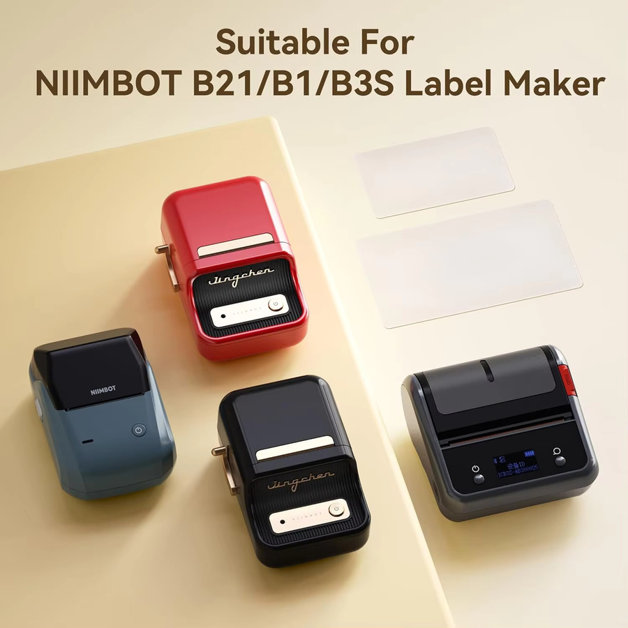Niimbot Transparente Thermopapier-Etikettenrollen für tragbare Mini-Drucker B1 und B21 - Bild 2