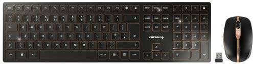 Cherry DW 9100 Kabelloses Tastatur-und-Maus-Set mit mechanischen CHERRY SX Schaltern, Bluetooth und USB, QWERTY UK, Schwarz - Bild 1
