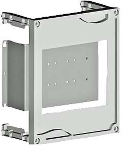 Siemens ALPHA 400/630 DIN Einbausatz für Sicherungslasttrennschalter 3NP4010, 4x NH000, Farbe Silber - Bild 1