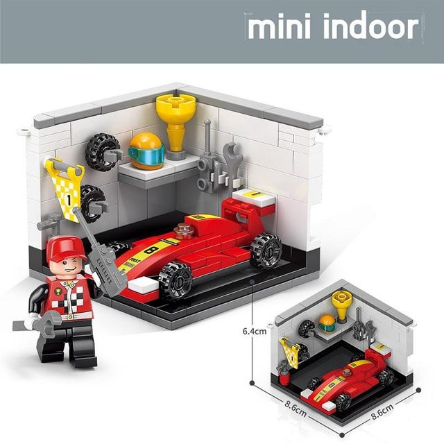 MagicMonkey 8 in 1 Träume Haus Rennfahrer Auto Arzt Maler Musiker Wissenschaftler Konditor Kameramann Astronaut, Bausteine Kit, Ziegel Modell Spielzeug - Bild 1