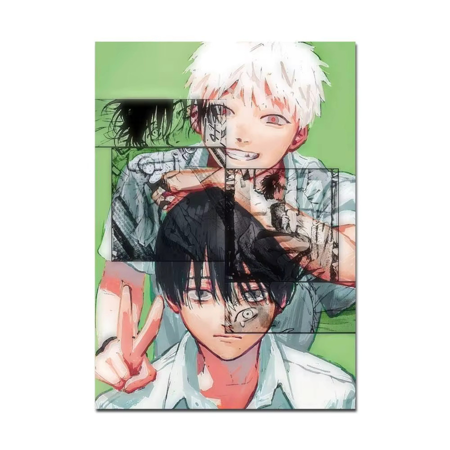 Selbstklebendes Anime Vintage-Poster The Summer Hikaru Died, mehrfarbige Illustration zur Wanddekoration für dein Zuhause oder Café - Bild 5