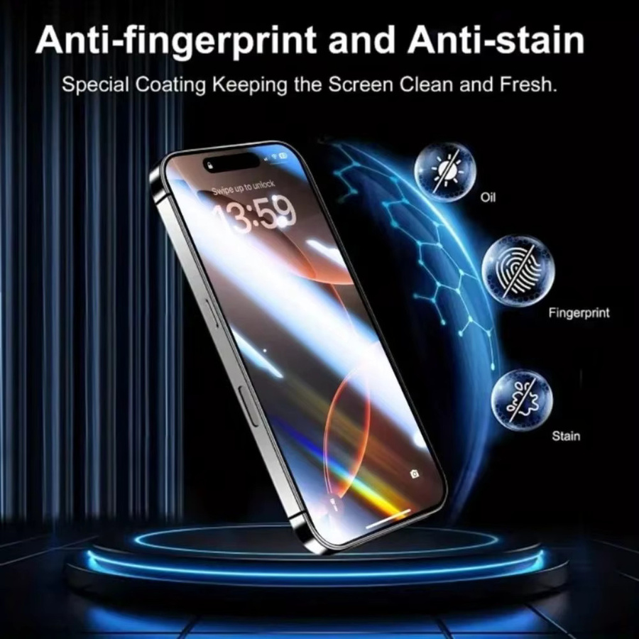 4er-Pack VIVO X300 Pro Displayschutz aus gehärtetem Glas mit oleophober Beschichtung, transparent - Bild 4