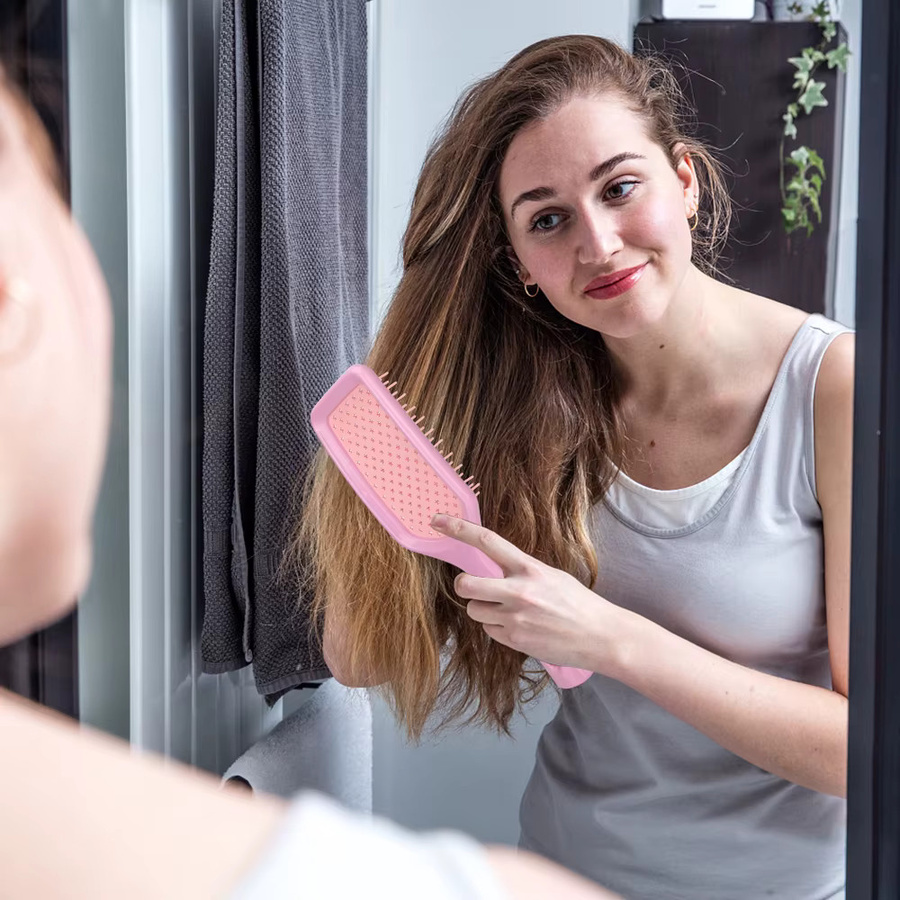 BARBERTOP Luftkissen-Haarbürste, Antistatisch & Massierend, Unisex - Bild 4