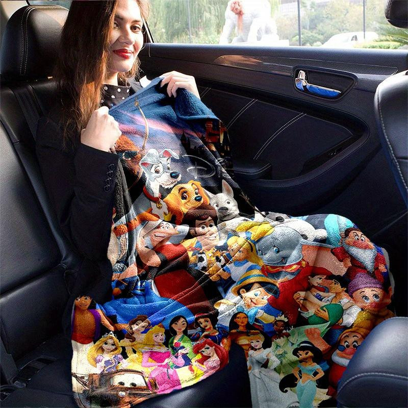 Disney Flanell-Decke mit Disney-Figuren für Wohnzimmer und Camping, Mehrfarbig, B: 150 cm, L: 200 cm - Bild 3
