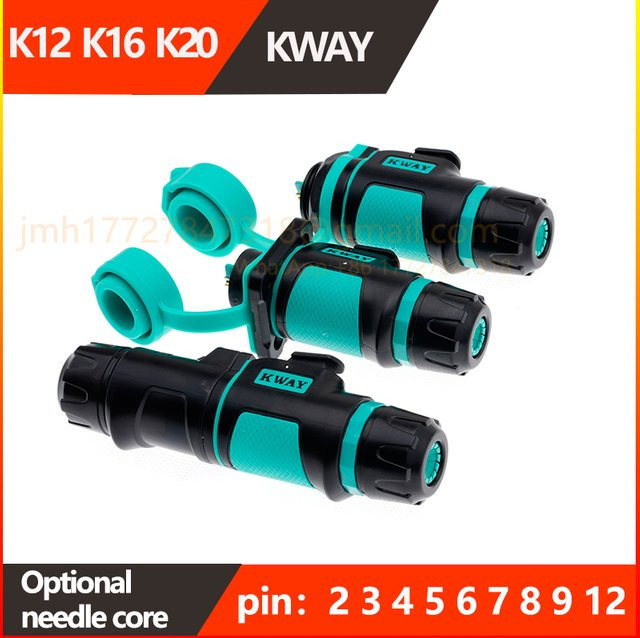 KWAY Wasserdichter Outdoor-Steckverbinder IP68 aus Luftfahrtqualität, Unterwasser-Stromsteckverbinder Set, Multicolor - Bild 1