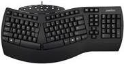 Perixx PERIBOARD-512 US Ergonomische USB-Tastatur mit QWERTY US-Layout in Schwarz - Bild 1