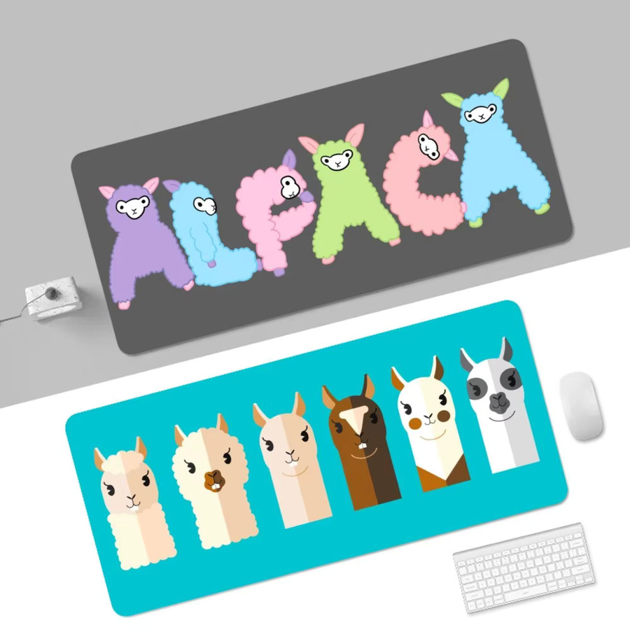 Lama Alpakas Custom Skin Tischmatte Multicolour Mousepad für PC und Tastatur - Bild 2