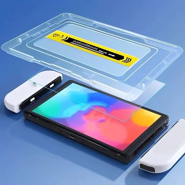 3er-Set Displayschutzfolie aus gehärtetem Glas für Nintendo Switch 2, transparent - Bild 1