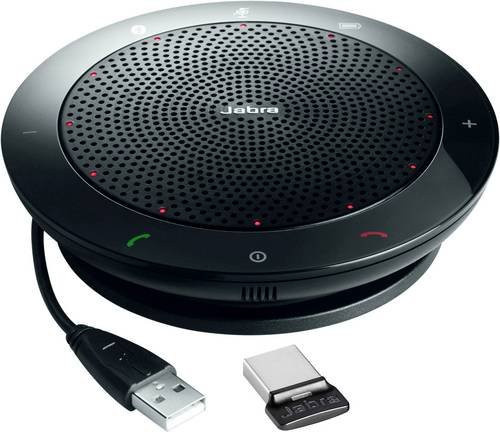Jabra Speak 510+ MS Konferenzlautsprecher mit Bluetooth und USB-A in Schwarz - Bild 1