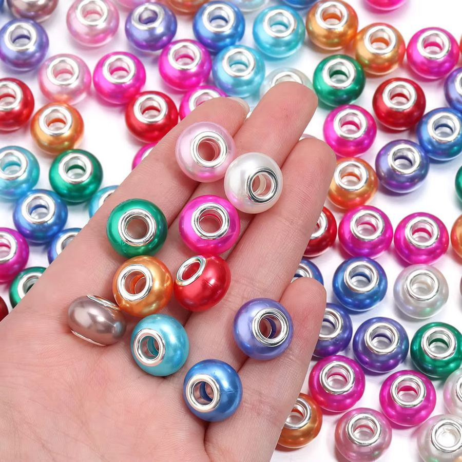 Louleur Perlen, Imitation Perle, Harz, Bunt, Großes Loch, 20 Teile/Los - Bild 4