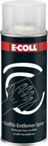 E-COLL Graffiti-Entferner-Spray solventbasiert, 400 ml, Schwarz - Bild 1