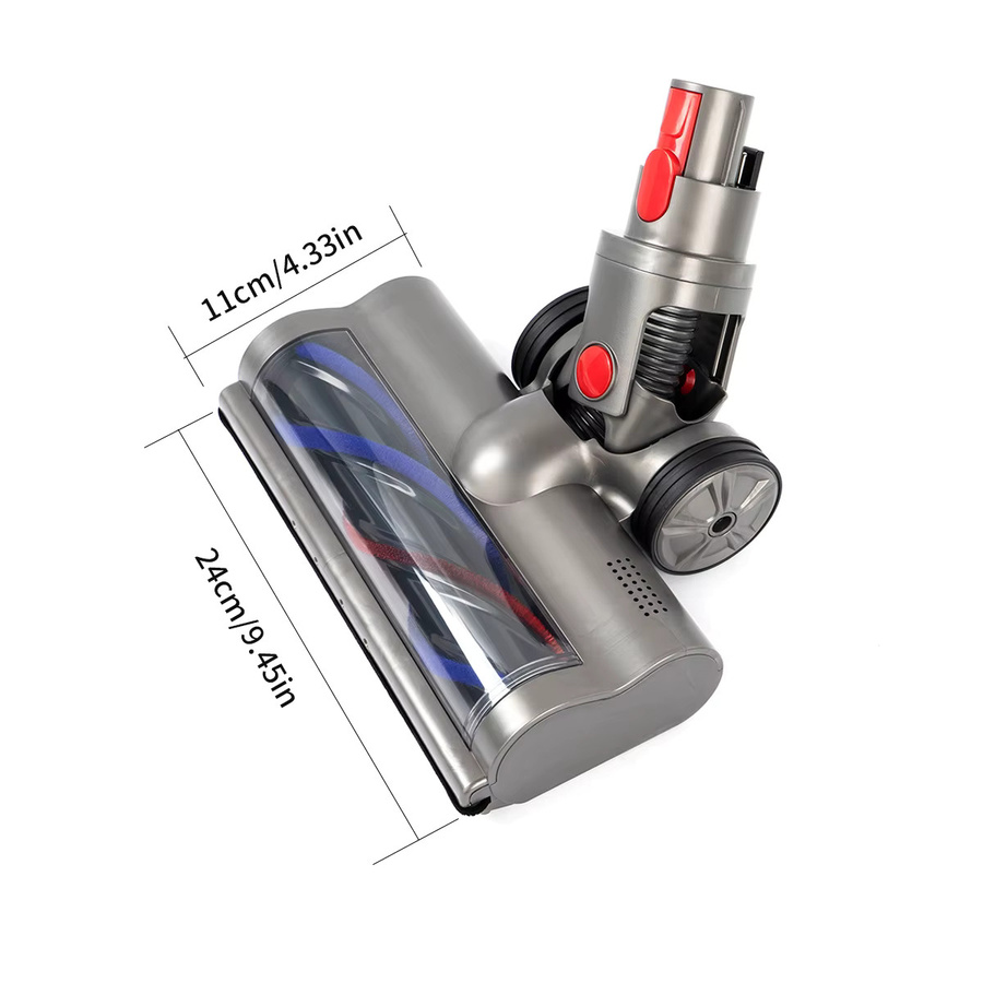 Motorisierter Turbobürstenkopf mit LED-Leuchten für Dyson Staubsauger V7 V8 V10 V11 in Grau - Bild 2
