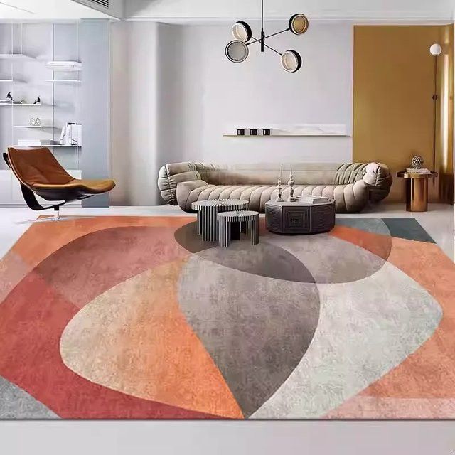 Ins Nordic Moderner Teppich in geometrischem Design für Wohnzimmer und Schlafzimmer - Bild 1