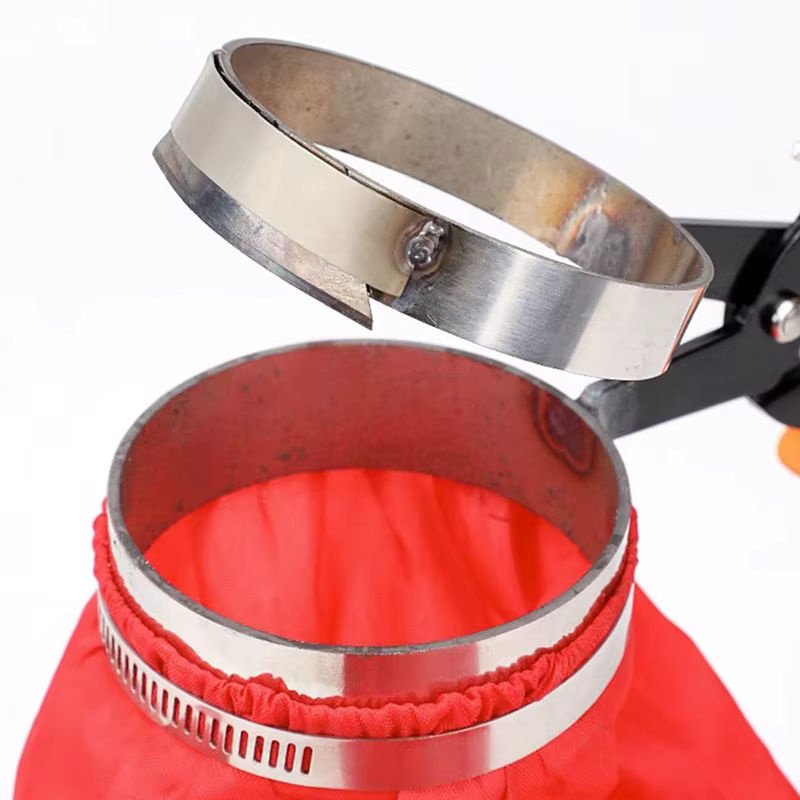 DTBD Obstpflücker Werkzeug aus Metall mit Korb Kopf für Sichuan Pfeffer und Gartenarbeit - Bild 3