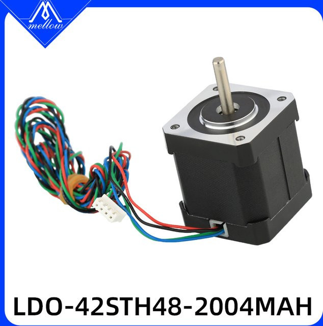 Mellow 180C Hochtemperaturmotor LDO Nema 17 Schrittmotor 42STH48-2004MAH in Schwarz für Ender 5 CoreXY DIY 3D-Drucker - Bild 1