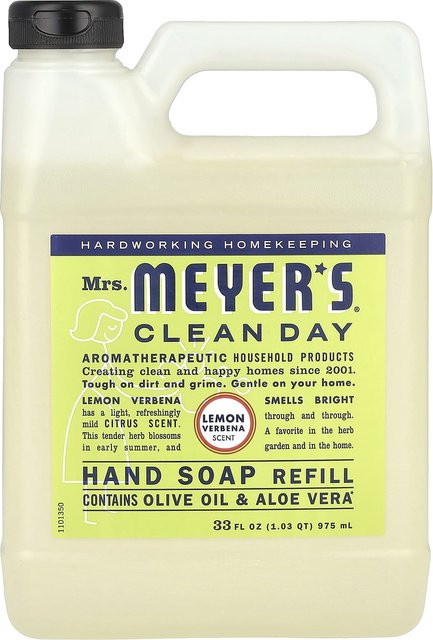 Mrs. Meyers Clean Day Handseife Nachfüllpackung, Lemon Verbena, 975 ml - Bild 1