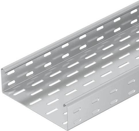 OBO Bettermann Kabelrinne 6056755, Farbe Silber, L x B x H: 300 x 20 x 6 cm - Bild 1