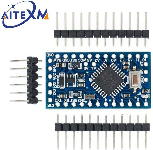 YANXD Pro Mini 328 Mikrocontroller ATMEGA328P-AU für Arduino in Blau - Bild 1