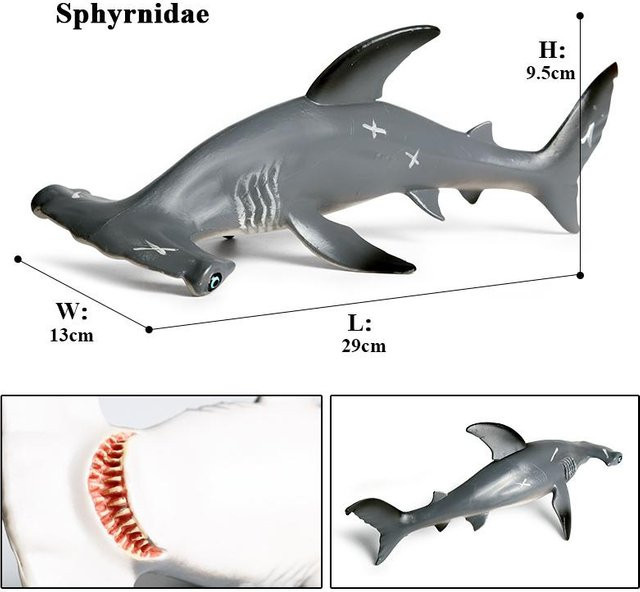 Oenux Ozeantier Megalodon Beluga Großer Hai Orca Pottwal Blauwal, Actionfiguren, ab 3 Jahren - Bild 1