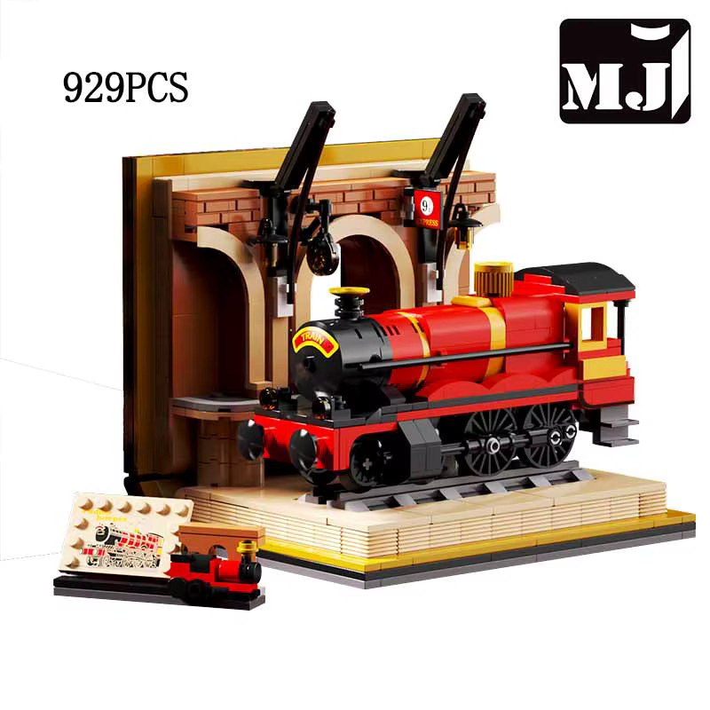 MJ BLOCK Magischer Bahnhofsmodell-Bausatz, Bausteine Spielzeug - Bild 2