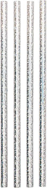 Rico Design Paper Poetry Bleistifte Set, 4 Stück, Holographisch, Multicolor und Silber, Länge: 17,5 cm - Bild 1