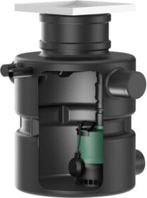 Wilo Schmutzwasserhebeanlage DrainLift Box 40/11E Unterflur mit Pumpe in Schwarz - Bild 1