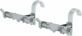 Munk Leiterkopfsicherung für Anlegeleitern, 2 Stück, Farbe: Silber, Durchmesser: 50 mm - Bild 1