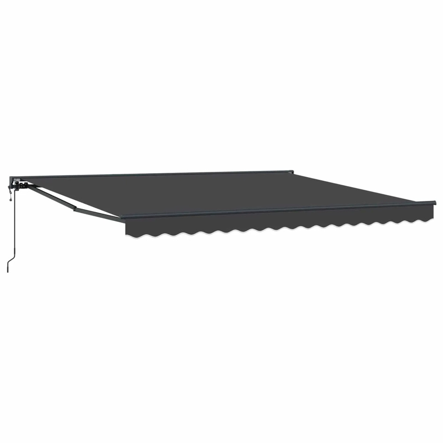 vidaXL Einziehbare Markise Anthrazit mit Fernbedienung aus Polyester und Metall, B/H: 400 x 300 cm - Bild 2