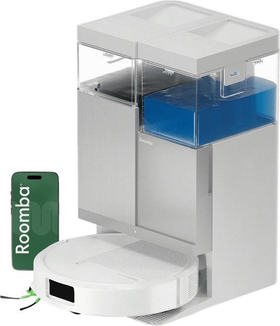 iRobot Roomba Combo Plus 415 Saugroboter mit Laser-Navigation und Selbstreinigungsstation in Weiß - Bild 1