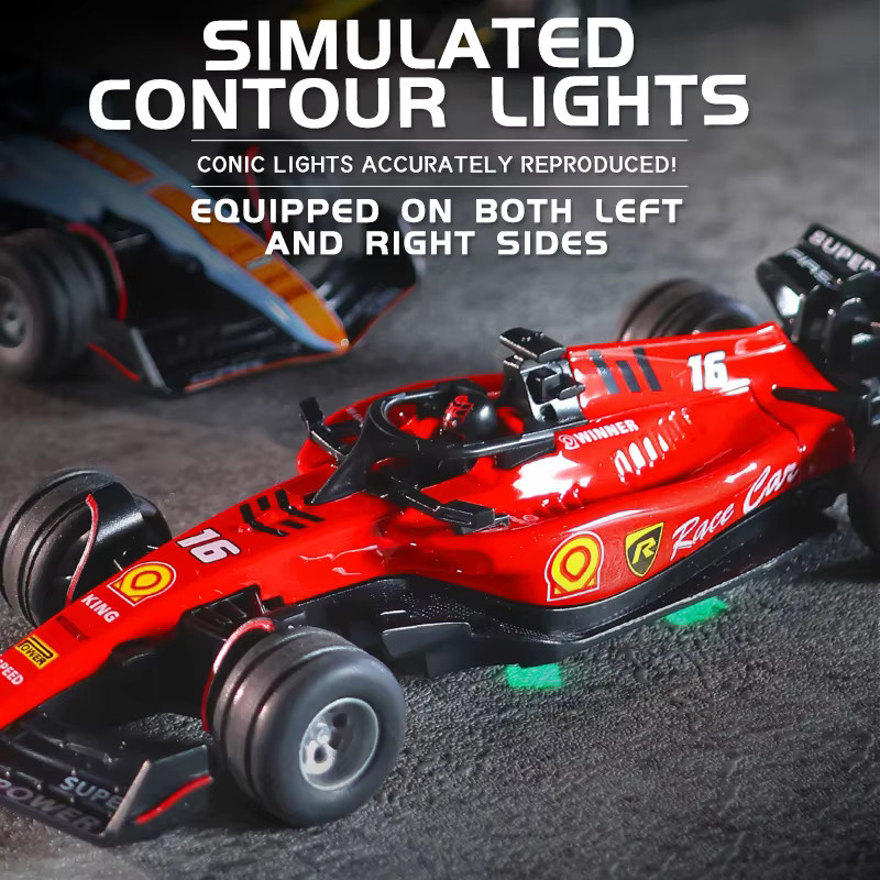 CONUSEA RC Drift-Auto, 1:64, ferngesteuert, mit Licht, aus Metall, Weiß - Bild 5