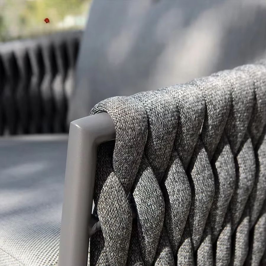 Artie Gartenmöbel-Set aus Aluminium und Seil mit modernem Design für den Außenbereich - Bild 4
