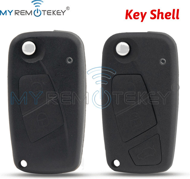 REMTEKEY SIP22 Blade Flip Faltbarer Autoschlüsselgehäuse für FIAT Punto Ducato Stilo Panda in Schwarz - Bild 1