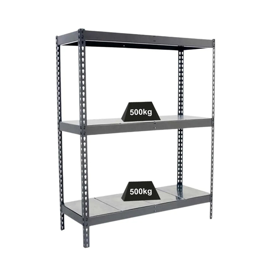 PROREGAL Schwerlastregal Metal Beast Three aus Metall in Grau, H x B x T: 200 x 210 x 60 cm - Bild 2