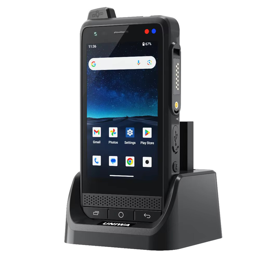 UNIWA F400 Robustes PDA mit Android 15, 4G LTE, 4,0 Zoll Display, NFC und abnehmbarem 4350mAh Akku in Schwarz inklusive Ladestation - Bild 2