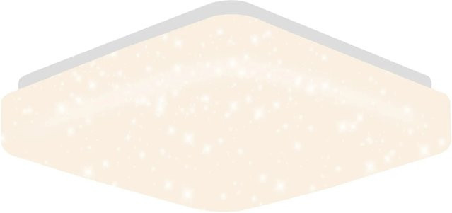 NETTLIFE LED Deckenleuchte aus Kunststoff in Weiß, modern und quadratisch, Durchmesser: 21 cm - Bild 1