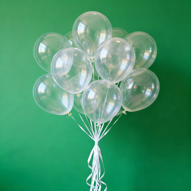 Transparente Latexballons von GSF in verschiedenen Größen für deine Party-Dekoration bei Geburtstag oder Hochzeit - Bild 1