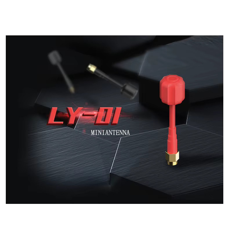 U-Angel-1988 Mini Lollipop FPV Antennen Set 2 Stück, High Gain RHCP, SMA/RPSMA Anschluss für RC Racing Drone, Grau - Bild 2