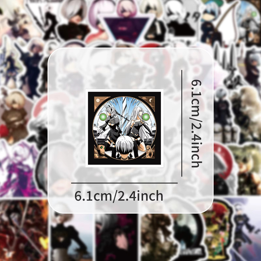 TIANMENG NieR Automata Spiel Aufkleber, 50-teiliges Set - Bild 4