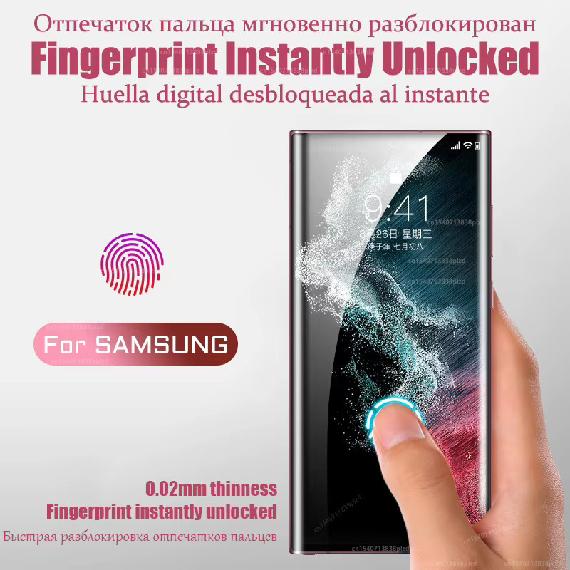 8er Pack Hydrogel Displayschutzfolien für Samsung Galaxy S25 S24 S23 S22 S21 S20 Ultra sowie A35 A54 A36 A15 A26 5G in Transparent - Bild 3