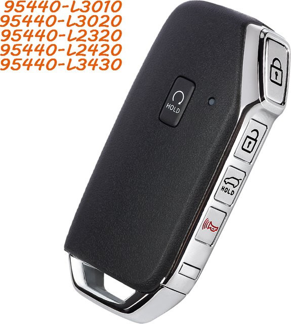 Keyecu Fernschlüsselanhänger für KIA K5 2022 2023 2024, 433 MHz, Schwarz - Bild 1
