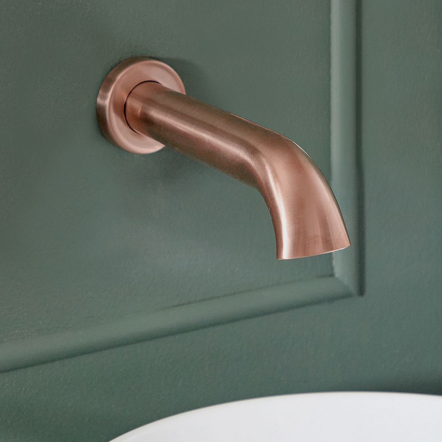 HudsonReed Waschbeckeneinlauf Elizabeth für Wandmontage aus Messing in Rose Gold - Bild 1