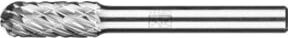 PFERD Hartmetall Hochleistungsfrässtift ALLROUND Walzenrund WRC silber Ø 08 x 20 mm Schaft-Ø 6 mm universal grob - Bild 1