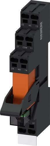 Siemens LZS:RT3D4R24 Steckrelais mit 1 Wechsler in Rot und Schwarz, 5 Stück - Bild 1