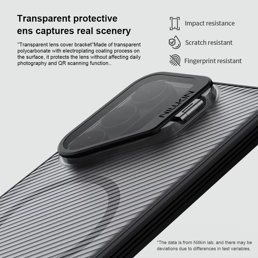 Nillkin CamShield Prop magnetische Schutzhülle für Samsung Galaxy S26 Ultra in Schwarz und Transparent mit Objektivschutz und Anti-Fingerabdruck-Beschichtung - Bild 5
