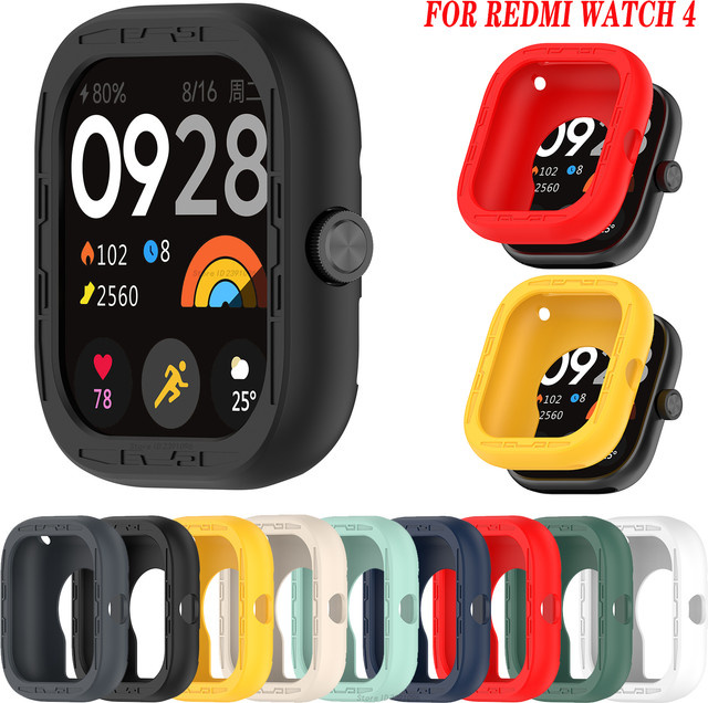Caripid Antara Schutzhülle für Xiaomi Redmi Watch 4, Silikon, Schwarz, Unisex - Bild 1