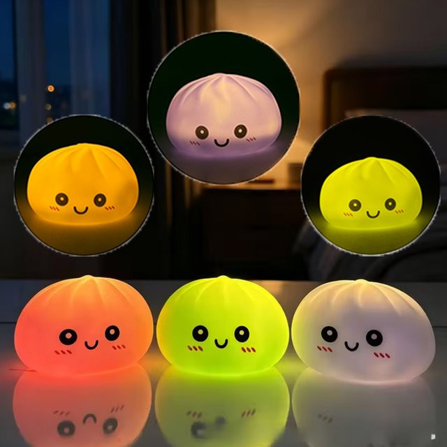 Bandai Dumpling-Nachtlichter, Silikon, Leuchtende Dumplings Tischdekoration - Bild 1