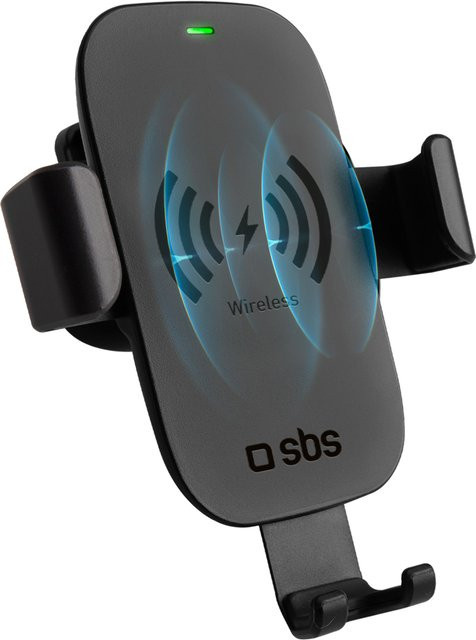 SBS Wireless Gravity Auto-Halterung mit Schnellladung für die Lüftung, Schwarz - Bild 1