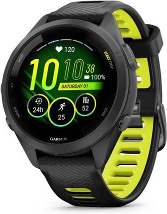 Garmin Forerunner 265 GPS-Smartwatch mit Schlafanalyse in Schwarz und Gelb - Bild 2