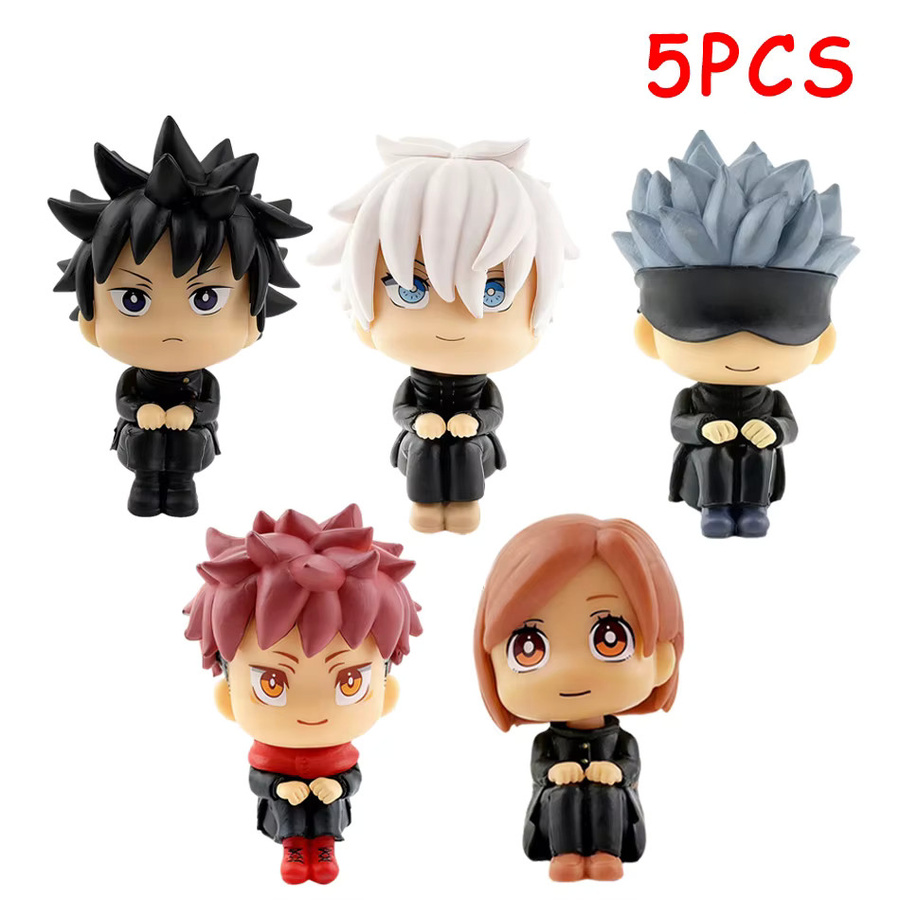 Bandai Jujutsu Kaisen Yuji Kojo Satoru Q Version, Actionfiguren, 5-teiliges Set - Bild 2